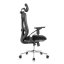Kancelářská ergonomická židle Neoseat THOMAS — síť / látka, černá, nosnost 150 kg