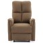 Relaxační polohovací TV křeslo ASTER — látka, hnědá