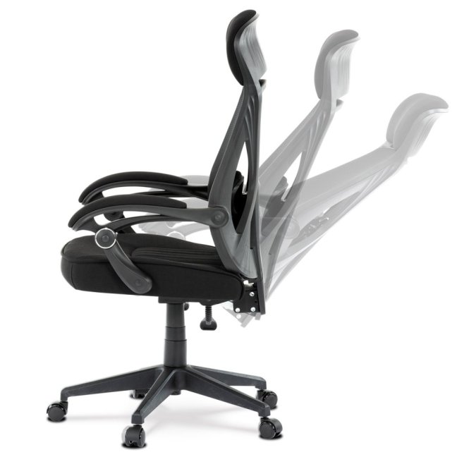 Kancelářské křeslo RUPERT — síť / látka, černá