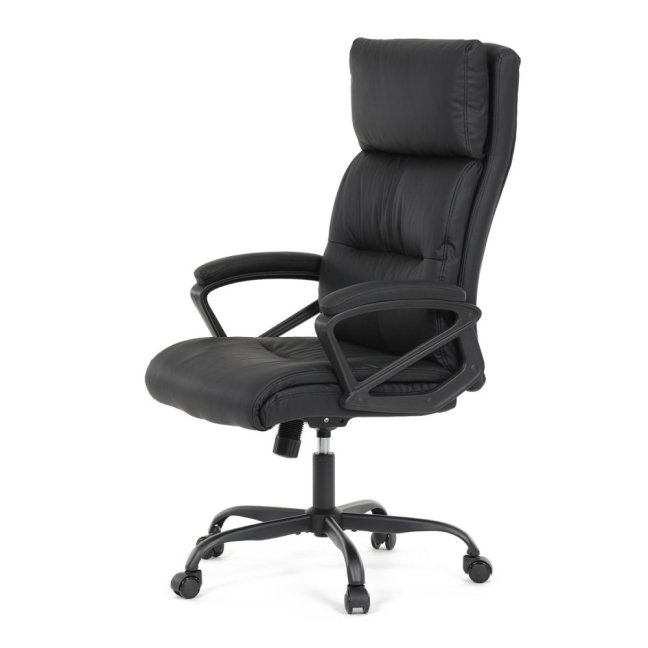 Kancelářské křeslo PEDRO — ekokůže, černá