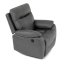 Relaxační křeslo BENNY s elektrickým polohováním — látka, šedá