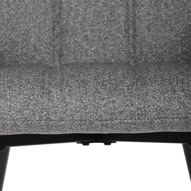 Jídelní křeslo LYON — kov, látka, více barev - Barevné varianty jídelního křesla LYON: Tmavě šedá