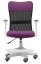 Dětská židle Neoseat MONKEY WHITE s podnoží — látka, bílá / fialová