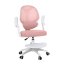 Dětská otočná židle Neoseat JUNI 009 s podnoží — látka, růžová