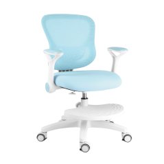 Dětská rostoucí židle Neoseat JUNI 007 — látka, pratelný potah, modrá