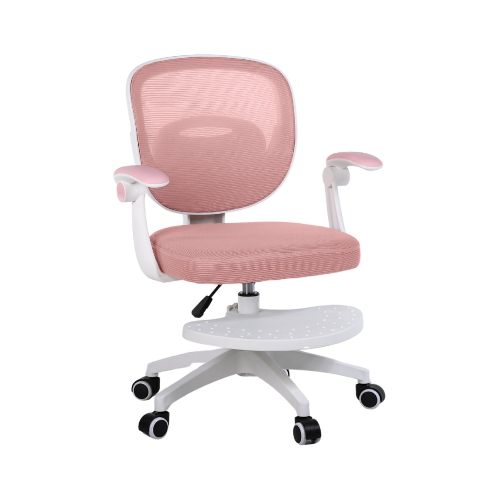 Levně Dětská otočná židle Neoseat JUNI 008 s podnoží — látka, růžová