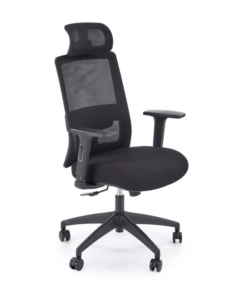 Levně Kancelářská ergonomická židle SWIFT — síť / látka, černá
