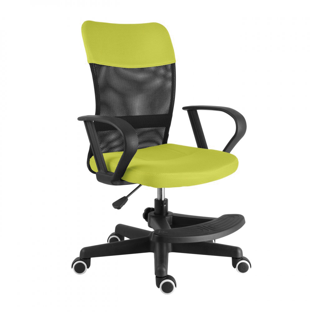 Levně Dětská židle Neoseat MONKEY s podnoží — látka, černá / světle zelená